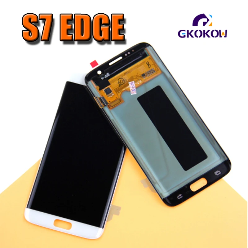 5,5 ''сменный ЖК-дисплей для SAMSUNG S7 Edge Pantalla G935 G935F запасные части для ЖК-экрана
