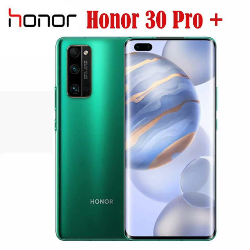 Новый оригинальный официальный Honor 30 Pro + плюс 5G смартфон 6 57 'ྖ Гц OLED Kirin 990 Octa Core