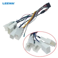 leewa 5set 16p car head unit wire harness adapter for toyota oem car radio harness with 4 terminal ca2017