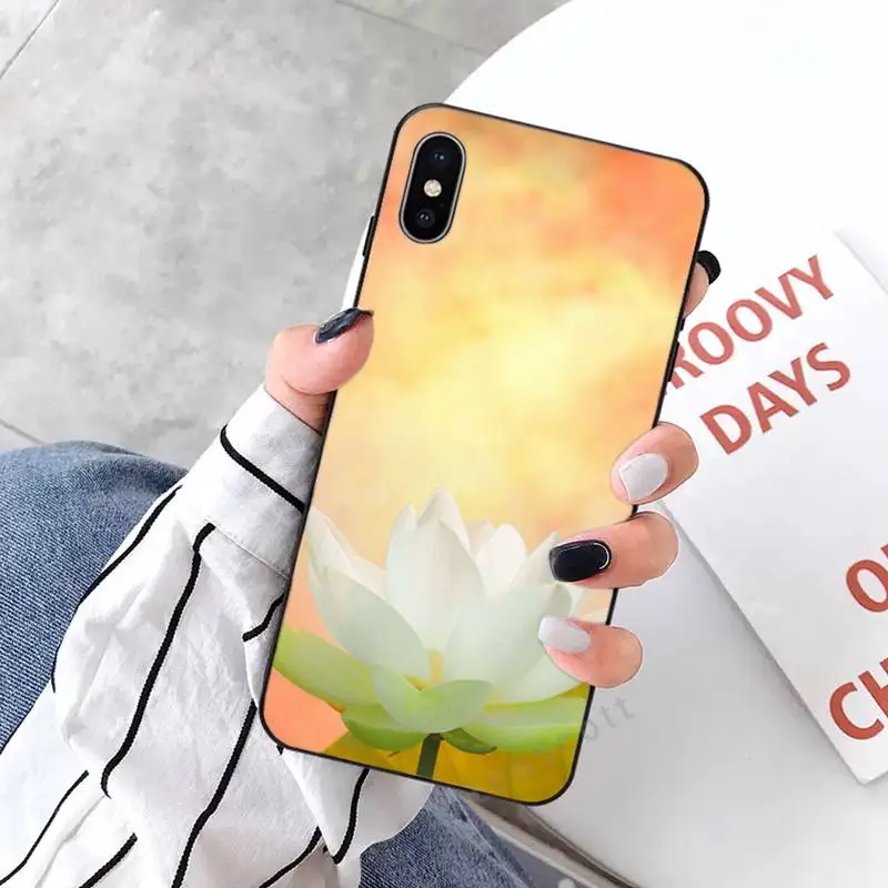 

Lotus Flowers Phone Case for iPhone 11 12 mini pro XS MAX 8 7 6 6S Plus X 5S SE 2020 XR