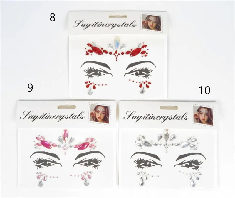 Горячая Распродажа 200 шт./лот временные Стразы Блестящие Татуировки наклейки