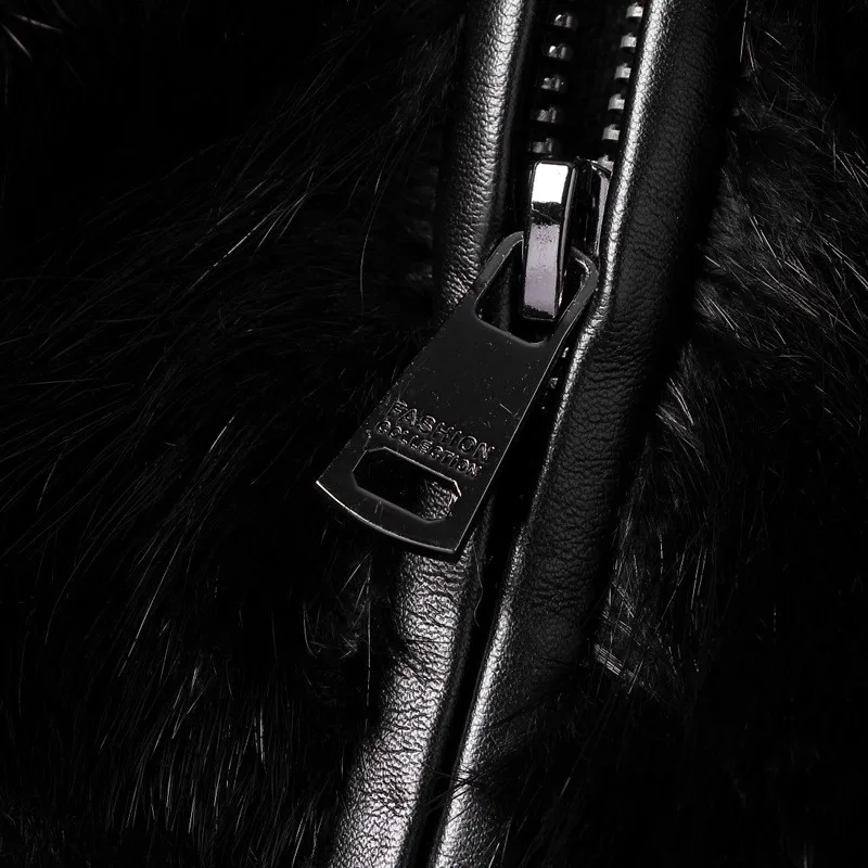 Лидирующий бренд Мужская зимняя норковая шуба из натурального меха для офиса