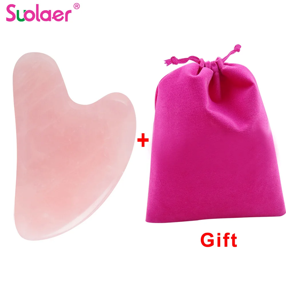 Портативный камень Gua Sha соскабливающая доска уход за телом массажный инструмент спа скребок для иглоукалывания для спины лица рука ноги с сумкой для хранения