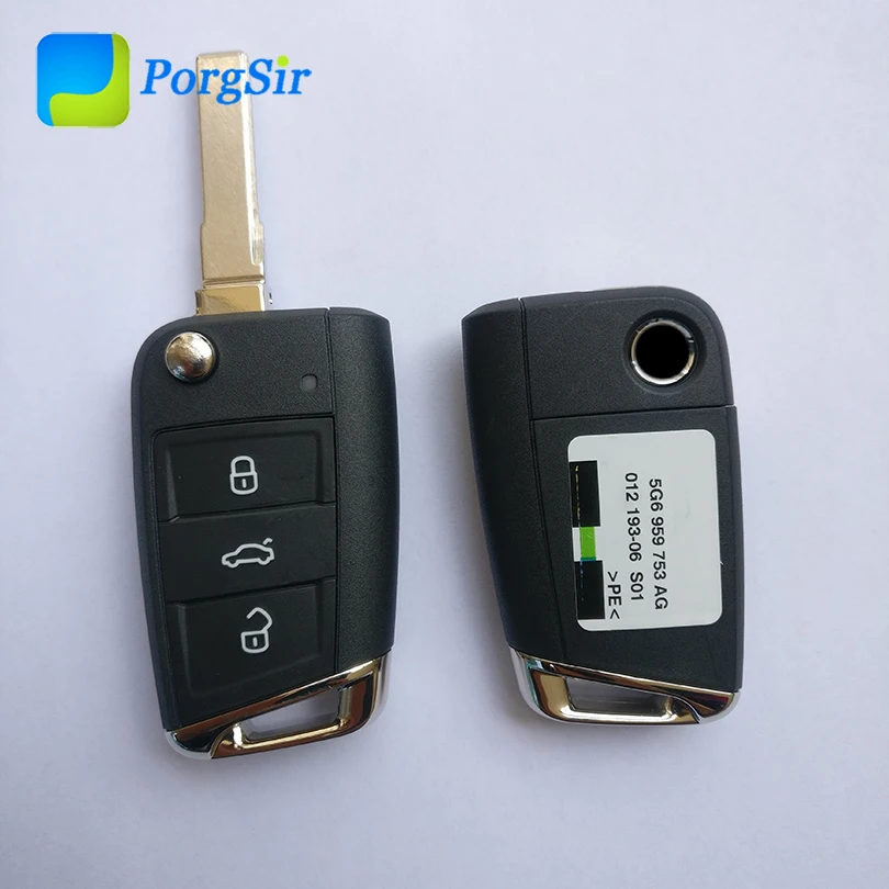 Ключ дистанционного управления с 3 кнопками 434 МГц для телефона лезвием HU66 FCCID: 5G6