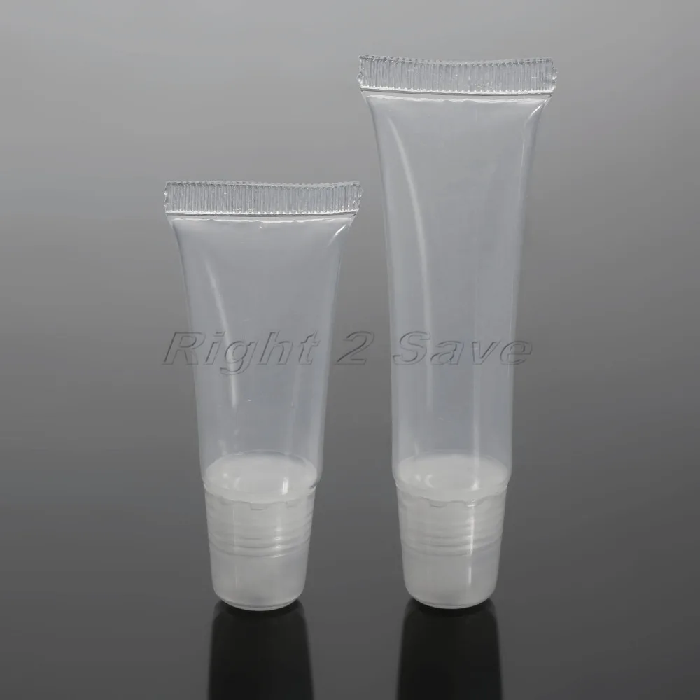 10 шт. прозрачные косметические контейнеры для блеска губ 8 мл 15 мл|empty container|empty