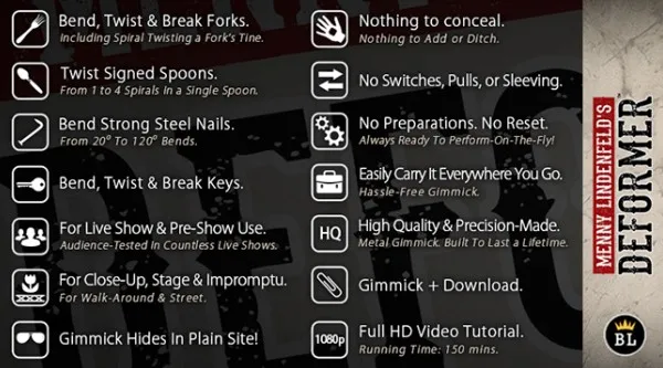 Магические трюки Deformer от Мэни линдэнфелд металлический изгиб скручивающий