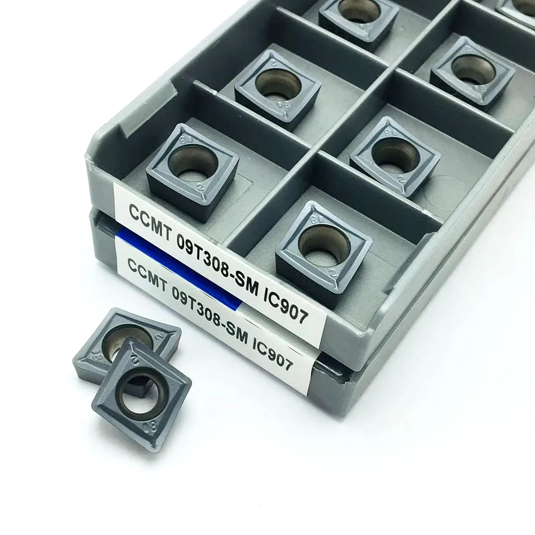 Вставка из цементированного карбида CCMT09T304 SM IC907 CCMT09T308 IC908 внутренний токарный