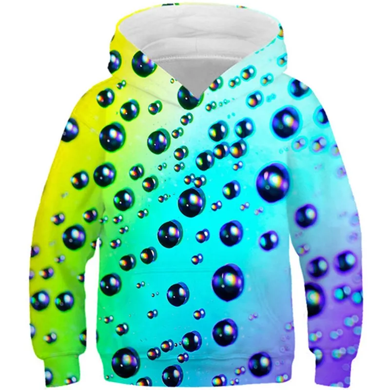 Толстовки для мальчиков и девочек с 3d принтом разноцветные толстовки капюшоном в