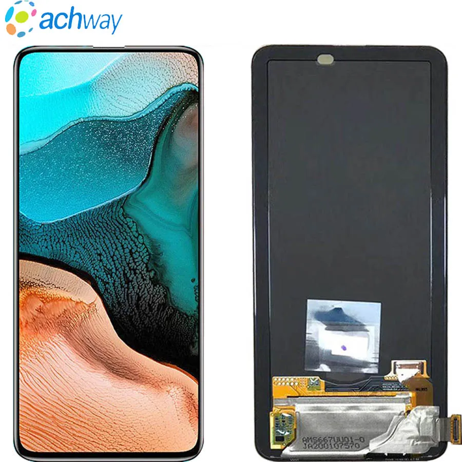 

ЖК-дисплей Super Amoled для Redmi K30 Pro, сенсорный экран с дигитайзером в сборе, замена 6,67 'для Xiaomi Poco F2 Pro, ЖК-дисплей
