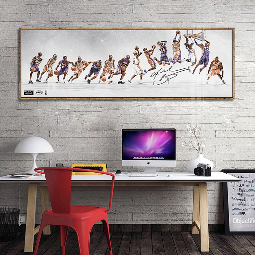 

Big Size Picture Basketball Star Canvas Painting Wall Art Poster Prints Sports Painting Home Decor for Living Room No Frame
