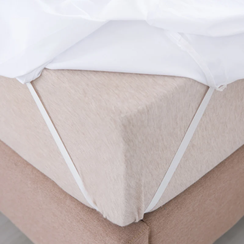 Комплект постельного белья из 100% хлопка с наволочкой и кружевной юбкой | Дом сад