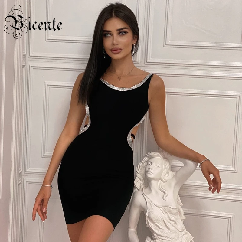 VC Новое поступление бусы с вышитым сексуальным вырезом на спине и спагетти