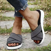 2021 new summer fashion casual slippers comfortable soft soles large size womens shoes
