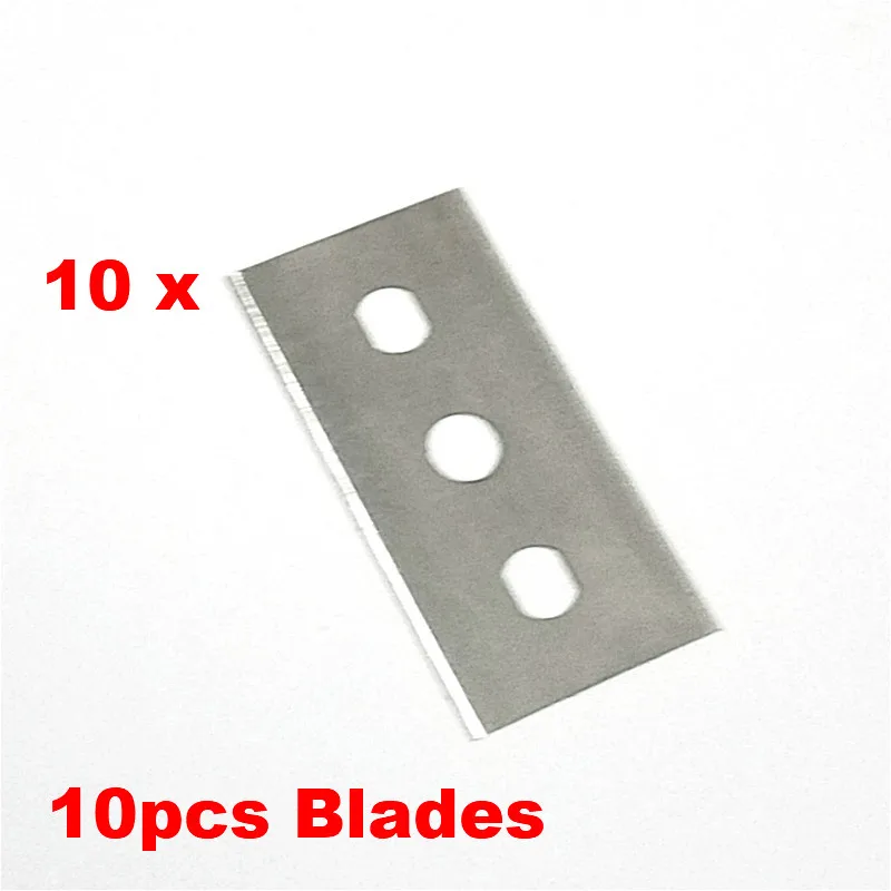 10Pcs Blades С 5 шт. запасными лезвиями, прочный скребок для стеклокерамической плиты, очиститель, инструмент для чистки духовки и плиты с лезвием - Цвет: 10Pcs Blades