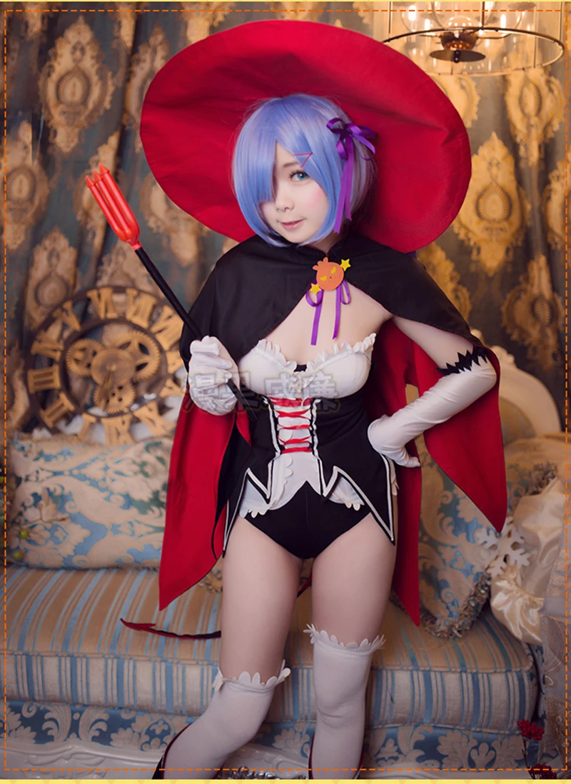 Женский костюм для косплея аниме Re: жизнь в другом мире от нуля Рем и Рам