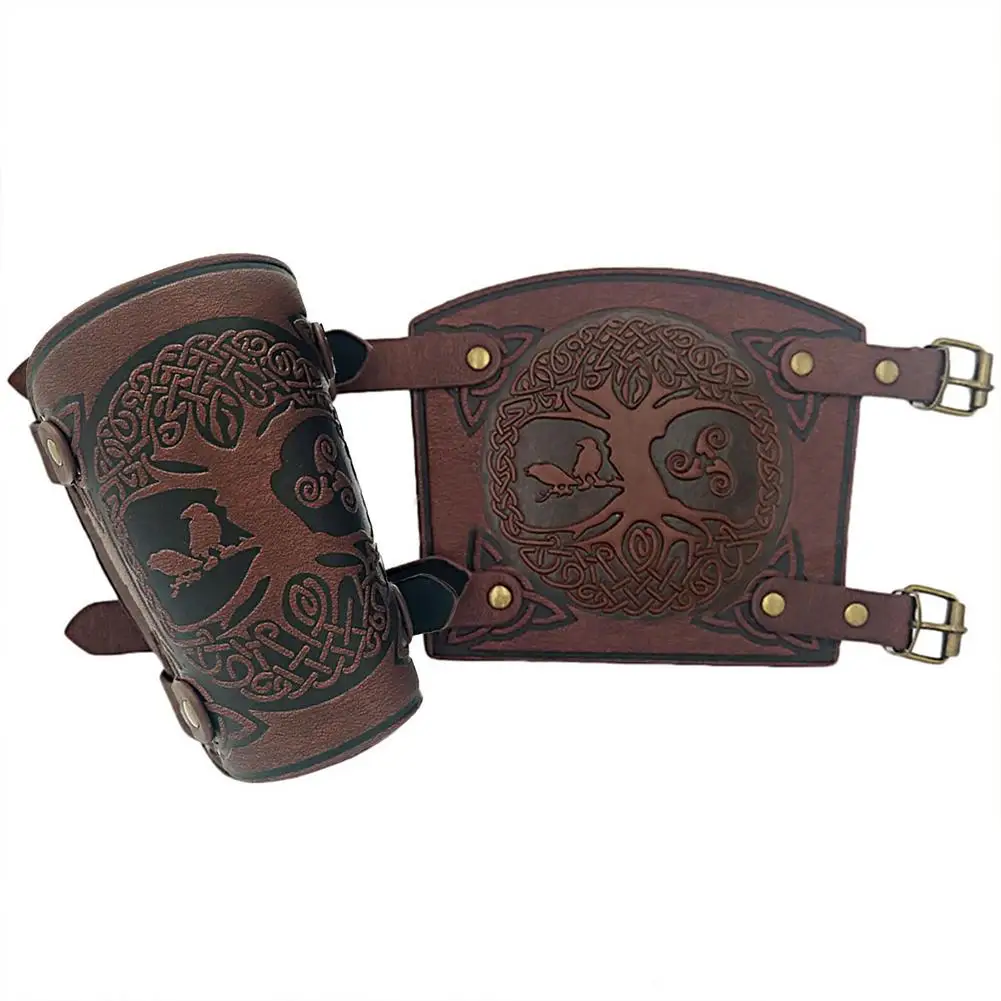 

Arm Guard Hunting Traditional PU Leather Arm Restraint Protector Target Arm Guard Protection Shooting Archery Accessory