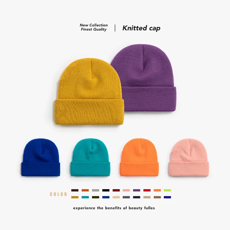 

Winter Beanies Hats For Woman New Beanies Knitted Hip Hop Hat Girls Autumn Female Beanie Caps Warmer Bonnet Ladies Casual Cap