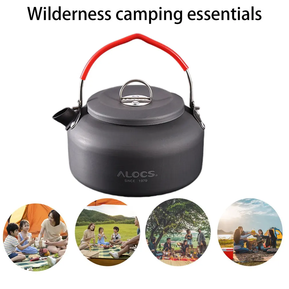 

Durable ALOCS Teapot Portable Folding Teapot Outdoor Kettle Household Hard Alumina Teapot Kettle CW-K02