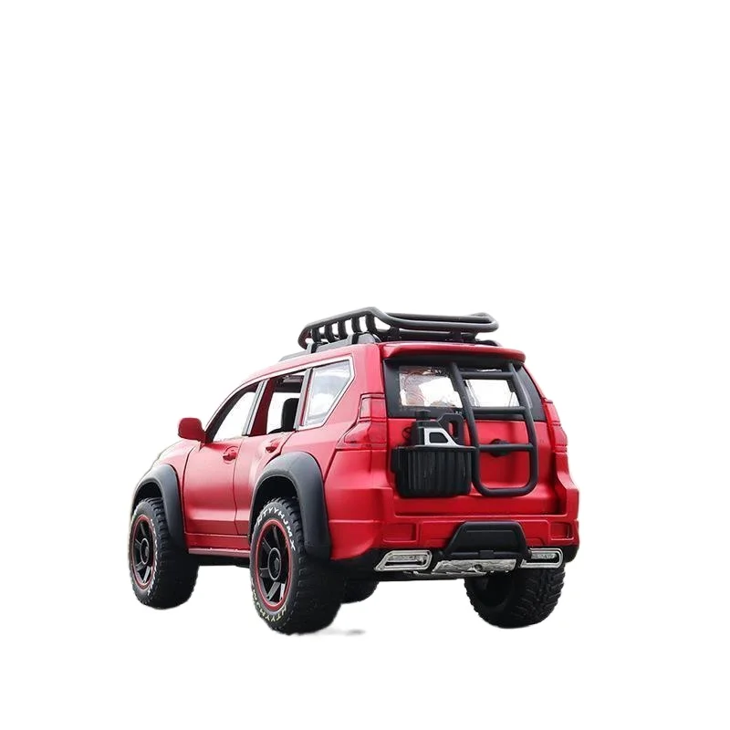 

TAKARA TOMY 1:24 Model Car with Acousto-optic Return Force Off Road Modified Alloy Car Model Six Door Toy Toyota Prado