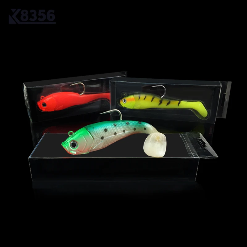 K8356 3D Рыбная приманка для рыбалки с глазками со свинцовым большие мягкие приманки