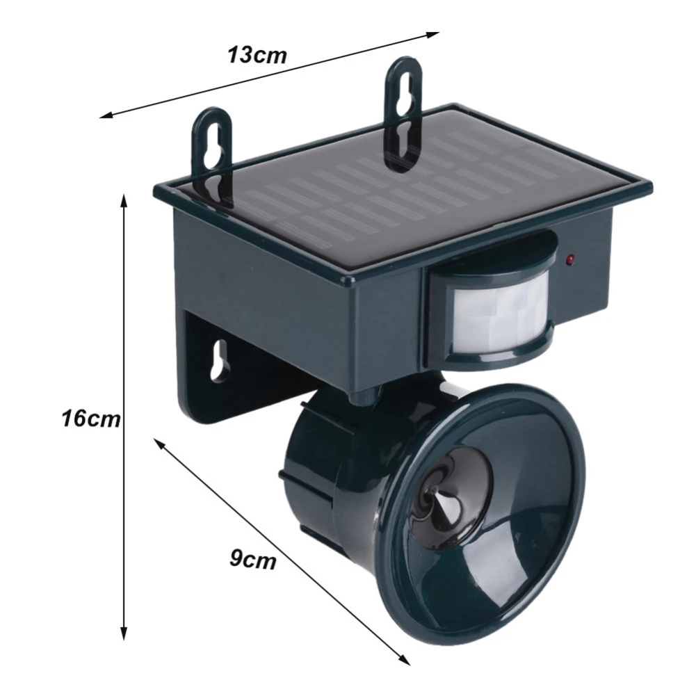 

Solar Dewormer Outdoor Garden High-power Ultrasonic POR Motion Sensor Mosquito Repellent Bird Alarm Lawn Protector Animal Cats a