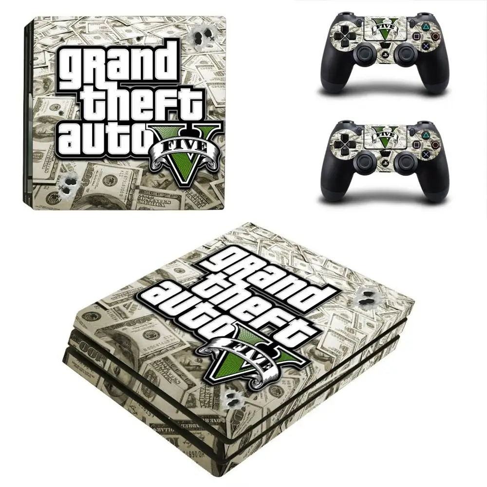 Стикеры Grand Theft Auto V GTA 5 PS4 Pro стикеры Play station 4 наклейки для PlayStation чехлы консолей и