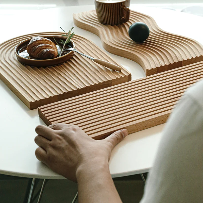 Деревянный поднос для нарезки хлеба десертов подушек послеобеденного чая