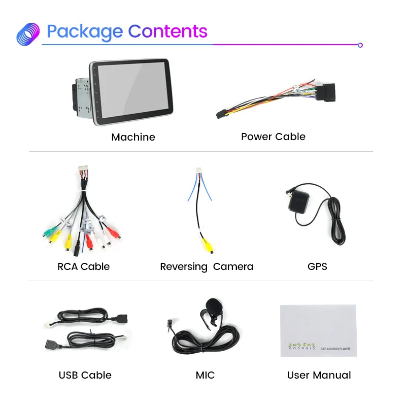 Factory price! Android 11 WIFI Bluetooth 2 din Car Radio for Universal Multimedia Player 2+32G 10 inch Autoradio 360 Rotation |