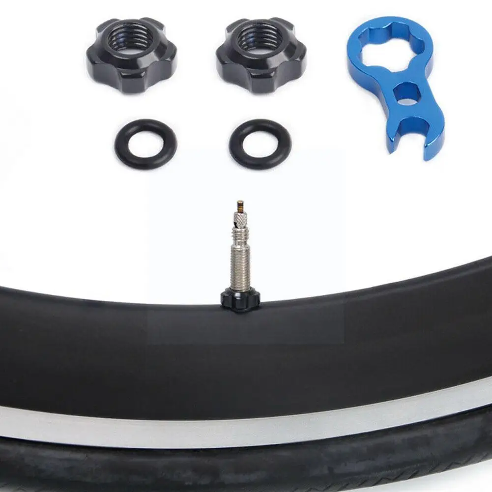 

Bicycle Nut With 3 In 1 Core Wrench Waterproof Presta Washer Bike Road Aluminum Caps Mtb Q6q0