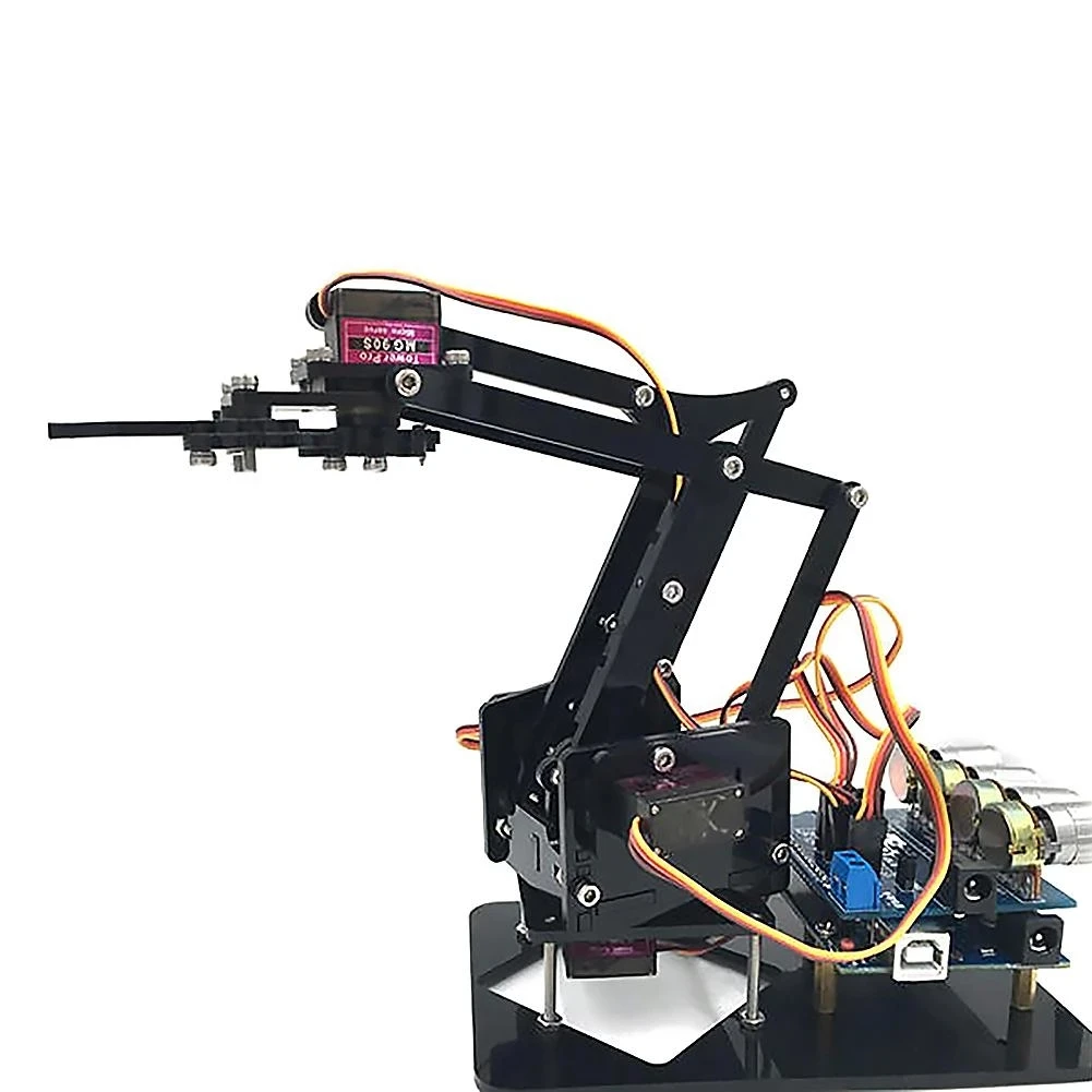 DIY Acrylic robot arm claw arduino kit 4DOF toys Mechanical grab Manipulator | Игрушки и хобби