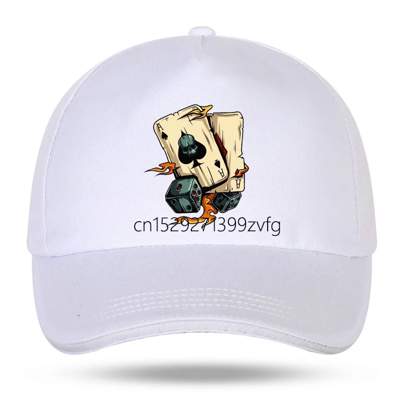 Бейсболка для мужчин и женщин хлопковая кепка-липучка с принтом игральных костей