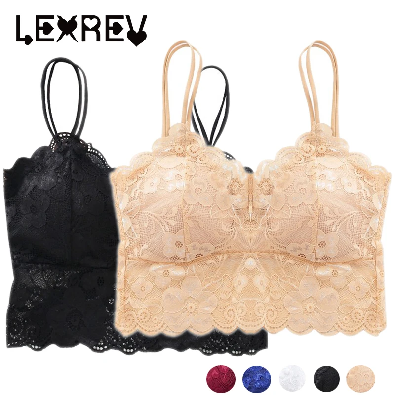 Для женщин сексуальное женское белье корсет кружево Цветочные Bralette бюстгальтер ультратонкие майки-ками кружевное бел