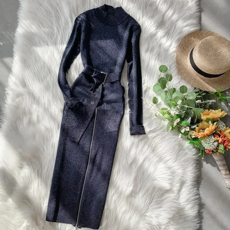 Вязаное обтягивающее платье новое весенне осеннее женское тонкое сексуальное