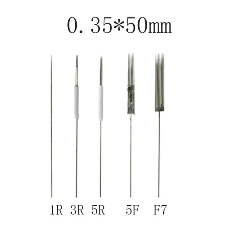 Микроблейдинг тату 1R/3R/5R/5F/7F (иглы + Наконечники по 50 шт.) машинка для перманентного