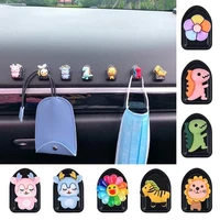 2pcs car cartoon hooks decorative organizer ornaments car seat hook auto interior decor car accessories for charging cables keys