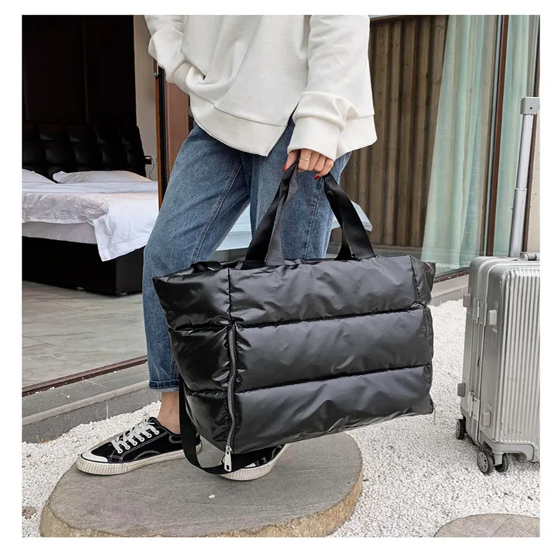 Наплечная Сумка женская нейлоновая водонепроницаемая с подкладкой из хлопка и