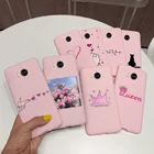 Силиконовый чехол для Huawei Y5, Y6 2017, милый розовый чехол-накладка с рисунком, чехол 5,0 дюйма для Huawei Mya-l22, Y6, Y 5 2017, чехол для телефона