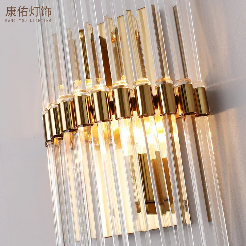 Modern Crystal Wall Lamp Chrome Sconce Bedside Living Room Light For Home Decoration | Лампы и освещение