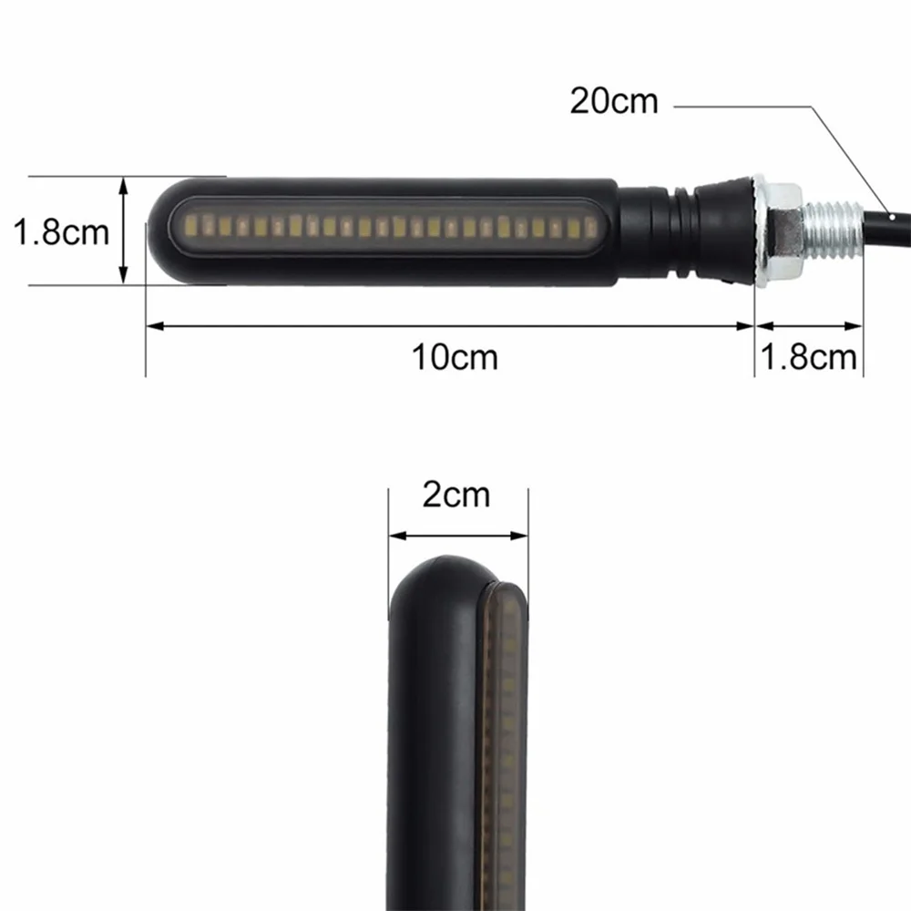 1 пара мотоциклетных поворотников E4 Mark светодиодный мигающий стоп-сигнал задний