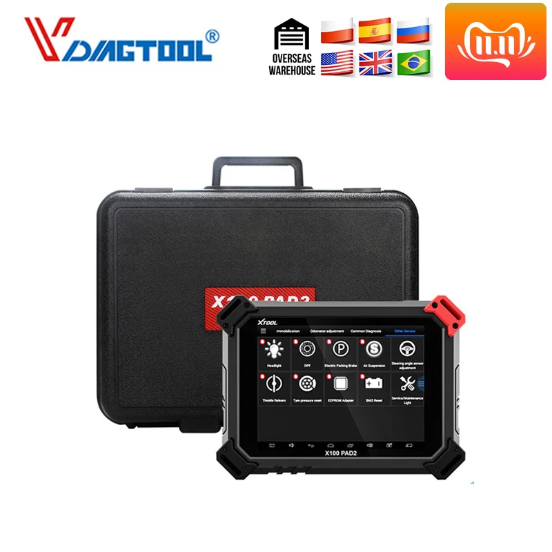 XTOOL X100 PAD2 x100 pad 2 лучше, чем X300 Pro3 DP Авто ключевой программер, автомобильный-детектор с он-лайн