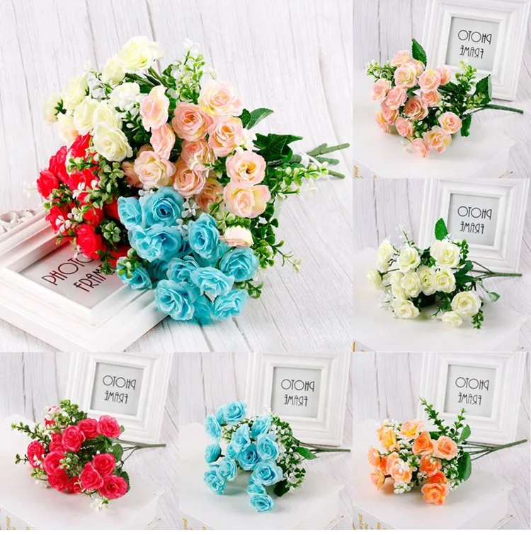 Искусственные цветы букет для украшения пионы шелковые искусственные Весенние