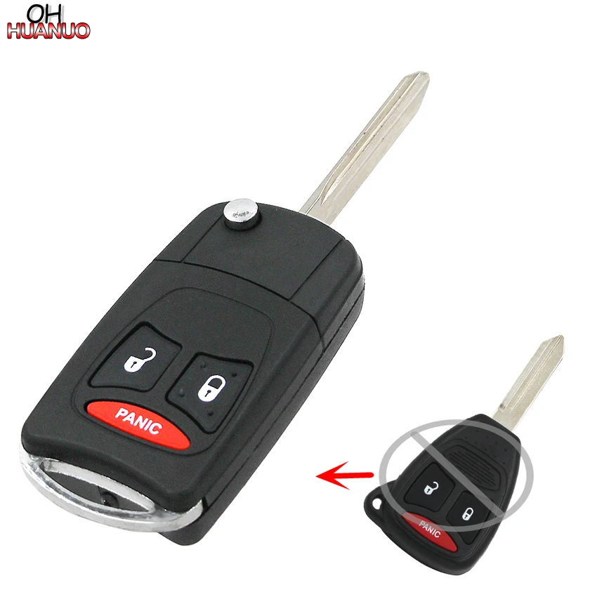 3 кнопки флип складной корпус ключа для Chrysler DODGE JEEP Durango 2 + 1 кнопка дистанционного