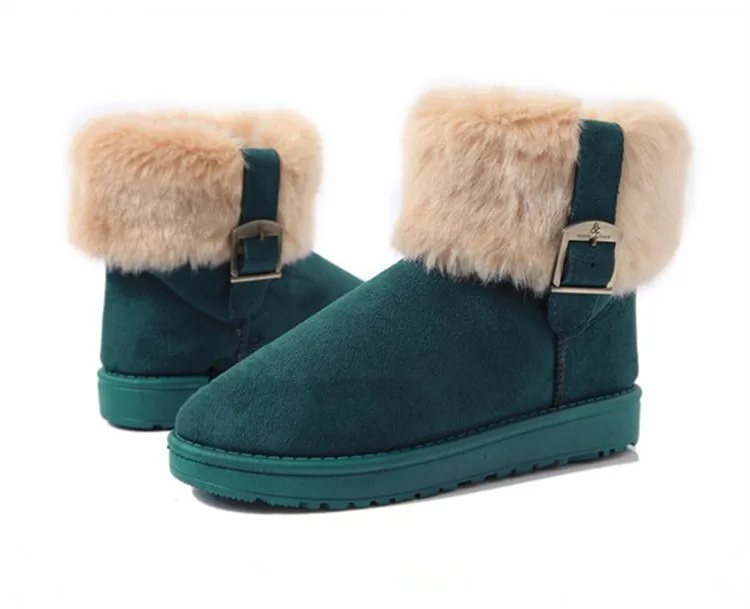 

Women Winter Boots Suede Ankle Snow Boots Female Warm Fur Plush Insole High Quality Botas Mujer Lace-Up footwear E029
