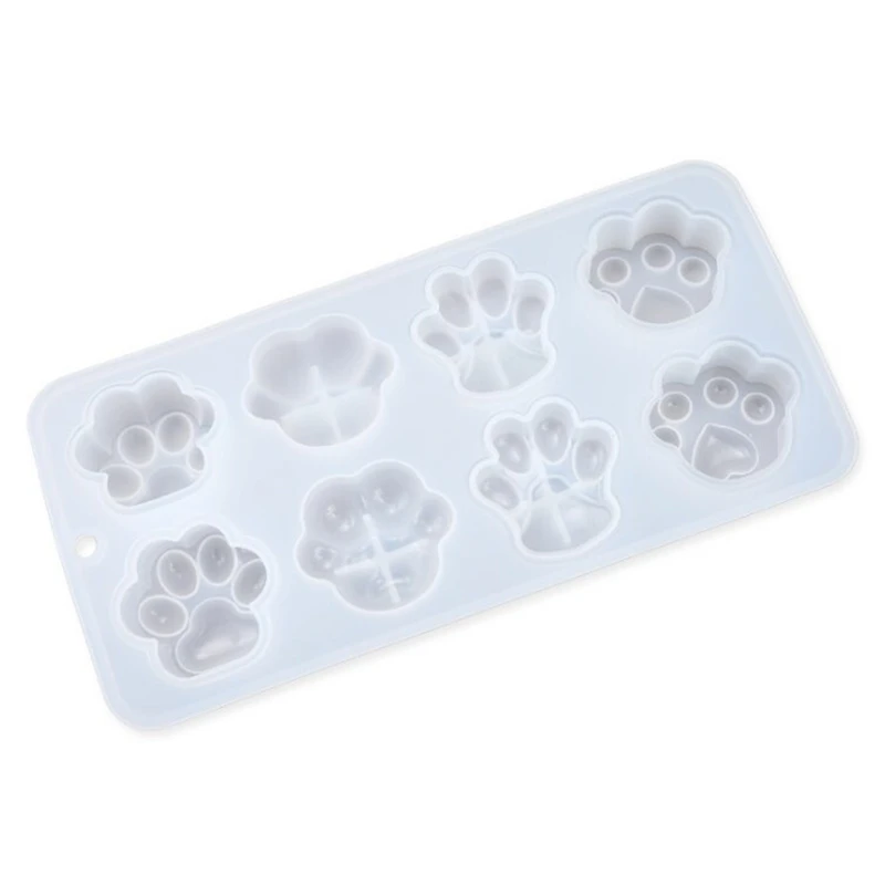

Crystal Epoxy Resin Mold Animal Paw Shaped Silicone Mould DIY Craft Jewelry Tool
