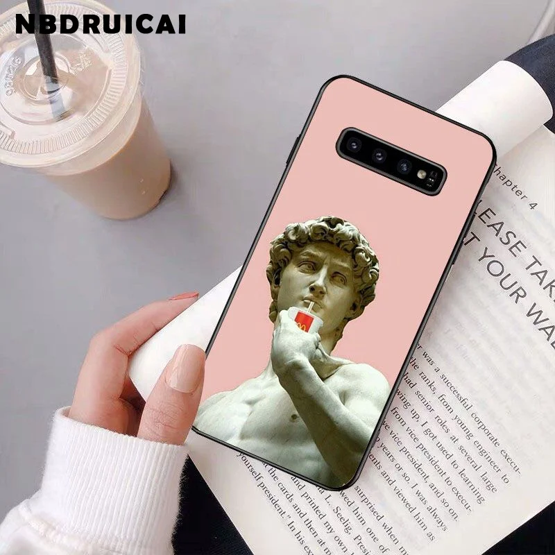 NBDRUICAI Мона Лиза искусство Дэвид линия качественный силиконовый чехол для