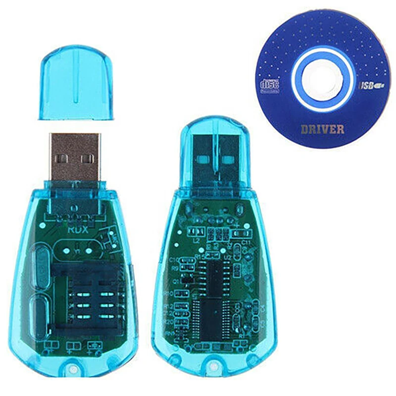 1* USB SIM Card Reader Desktop or Laptop Data Transfers Card Protector Cell Phone SMS Copy/Cloner/Writer/Backup+ CD Driver