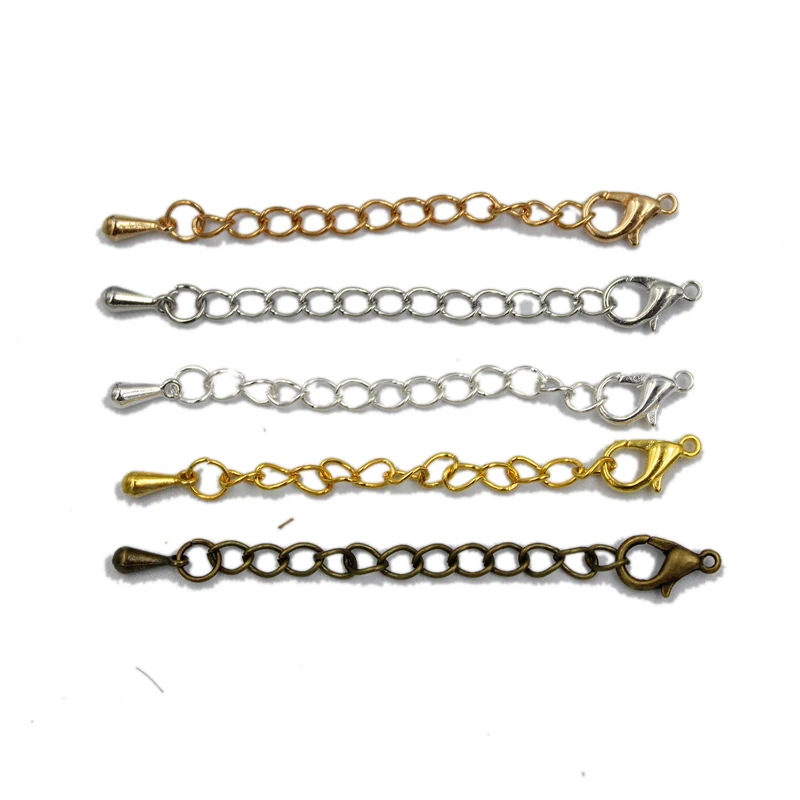 Цепочка удлиненная с карабином для изготовления ювелирных изделий сделай сам