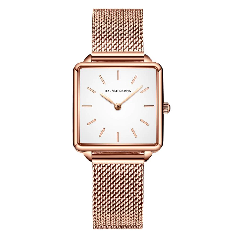 

Square Watches Relogio Feminino Japan Movement Women Watches Rose Gold Simple Fashion Casual Brand Wristwatch Luxury Lady