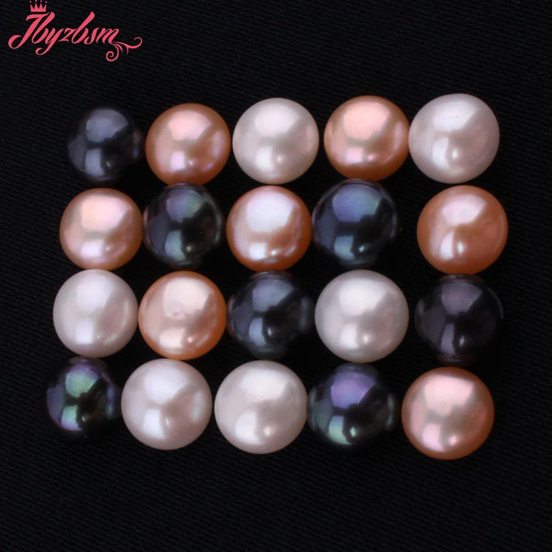 Полуотверстие пресноводные жемчужные бусины из природного камня для DIY женские