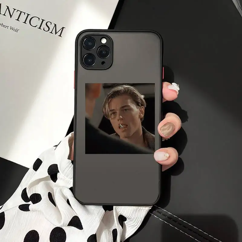 

Leonardo DiCaprio Phone Cases matte transparent For iphone 7 8 11 12 plus mini x xs xr pro max cover